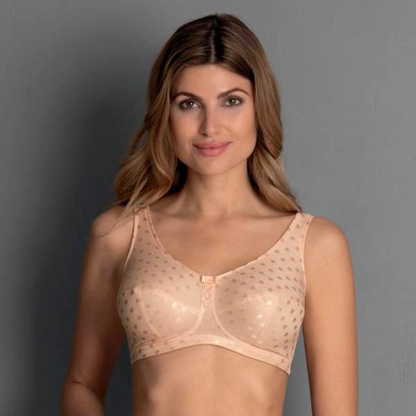 Anita Airita Non-Wired Comfort Bra – Light Powder Beige, 40C, Soft Jacquard Fabric